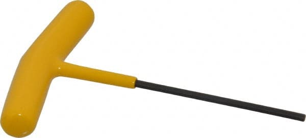 Bondhus - 7/64" Hex, T-Handle Cushion Grip, Hex Key - 4-13/32" OAL, Protanium High Torque Steel, Inch System of Measurement - Exact Tooling