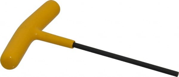 Bondhus - 9/64" Hex, T-Handle Cushion Grip, Hex Key - 4-29/32" OAL, Protanium High Torque Steel, Inch System of Measurement - Exact Tooling