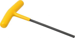 Bondhus - 5/32" Hex, T-Handle Cushion Grip, Hex Key - 5-13/64" OAL, Protanium High Torque Steel, Inch System of Measurement - Exact Tooling