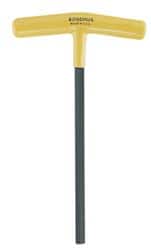 Bondhus - 7/32" Hex, T-Handle Cushion Grip, Hex Key - 6-7/64" OAL, Protanium High Torque Steel, Inch System of Measurement - Exact Tooling