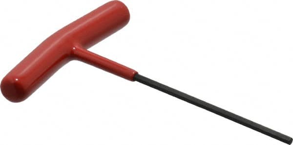 Bondhus - 3mm Hex, T-Handle Cushion Grip, Hex Key - 4-45/64" OAL, Protanium High Torque Steel, Metric System of Measurement - Exact Tooling