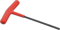 Bondhus - 4mm Hex, T-Handle Cushion Grip, Hex Key - 5-5/16" OAL, Protanium High Torque Steel, Metric System of Measurement - Exact Tooling