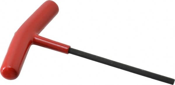 Bondhus - 5mm Hex, T-Handle Cushion Grip, Hex Key - 5-29/32" OAL, Protanium High Torque Steel, Metric System of Measurement - Exact Tooling