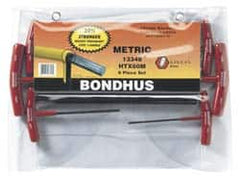 Bondhus - 6 Piece T-Handle Hex Key Set - Exact Tooling