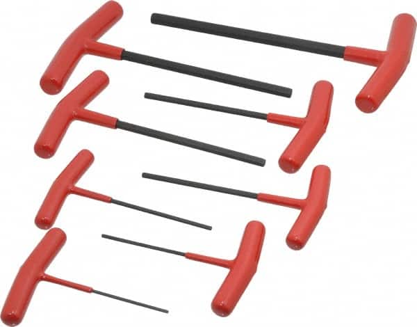 Bondhus - 8 Piece T-Handle Hex Key Set - Hex Range 2 to 10mm, Protanium High Torque Steel - Exact Tooling