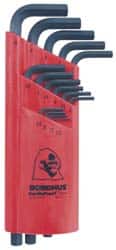 Bondhus - 15 Piece L-Key Hex Key Set - Hex Range 1.27 to 10mm - Exact Tooling