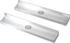 Wilton - 6-1/2" Jaw Width, Aluminum, Vise Jaw Cap - Magnetic Attachment - Exact Tooling