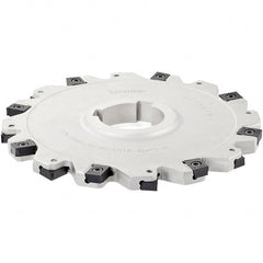 Iscar - Arbor Hole Connection, 1.31" Depth of Cut, 5" Cutter Diam, 1-1/2" Hole Diam, 6 Tooth Indexable Slotting Cutter - SDN-LN12 Toolholder, LNET Insert - Exact Tooling