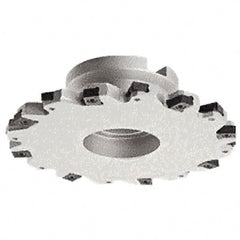 Iscar - Shell Mount A Connection, 0.8661" Depth of Cut, 80mm Cutter Diam, 0.8661" Hole Diam, 8 Tooth Indexable Slotting Cutter - FDN-LN12 Toolholder, LNET Insert - Exact Tooling