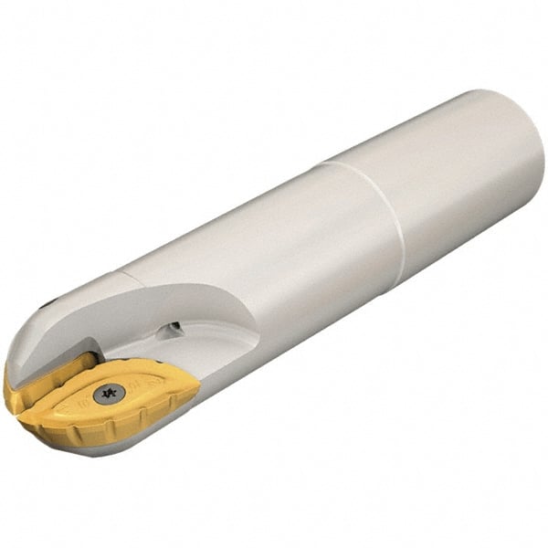 Iscar - 1-1/4" Cut Diam, 1.02" Max Depth of Cut, 1-1/2" Shank Diam, 1" OAL, Indexable Ball Nose End Mill - 5" Head Length, Straight Shank, BCM Toolholder, BCR... Insert - Exact Tooling