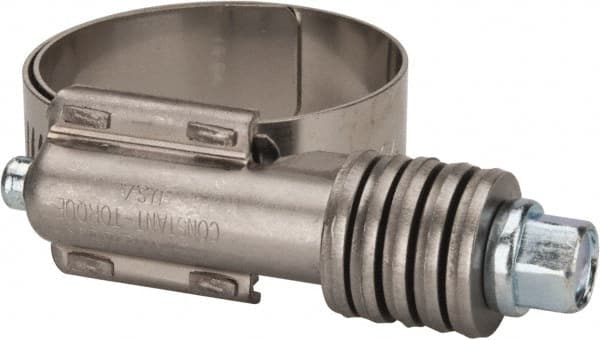 IDEAL TRIDON - Steel Auto-Adjustable Worm Drive Clamp - 5/8" Wide x 5/8" Thick, 1" Hose, 1 to 1-3/4" Diam - Exact Tooling