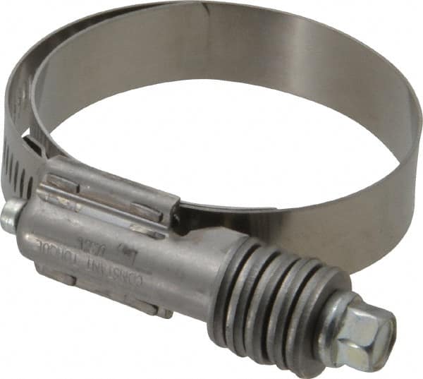 IDEAL TRIDON - Steel Auto-Adjustable Worm Drive Clamp - 5/8" Wide x 5/8" Thick, 1-3/4" Hose, 1-3/4 to 2-5/8" Diam - Exact Tooling