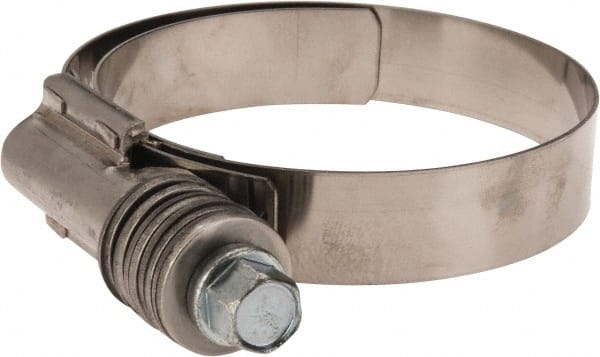 IDEAL TRIDON - Steel Auto-Adjustable Worm Drive Clamp - 5/8" Wide x 5/8" Thick, 2-1/4" Hose, 2-1/4 to 3-1/8" Diam - Exact Tooling
