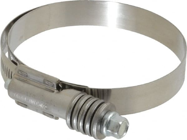 IDEAL TRIDON - Steel Auto-Adjustable Worm Drive Clamp - 5/8" Wide x 5/8" Thick, 2-3/4" Hose, 2-3/4 to 3-5/8" Diam - Exact Tooling