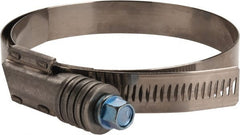 IDEAL TRIDON - Steel Auto-Adjustable Worm Drive Clamp - 5/8" Wide x 5/8" Thick, 3-3/4" Hose, 3-3/4 to 4-5/8" Diam - Exact Tooling