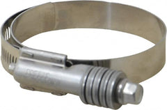 IDEAL TRIDON - Stainless Steel Auto-Adjustable Worm Drive Clamp - 5/8" Wide x 5/8" Thick, 2-1/4" Hose, 2-1/4 to 3-1/8" Diam - Exact Tooling