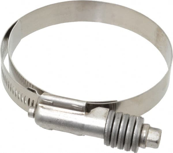IDEAL TRIDON - Stainless Steel Auto-Adjustable Worm Drive Clamp - 5/8" Wide x 5/8" Thick, 2-3/4" Hose, 2-3/4 to 3-5/8" Diam - Exact Tooling