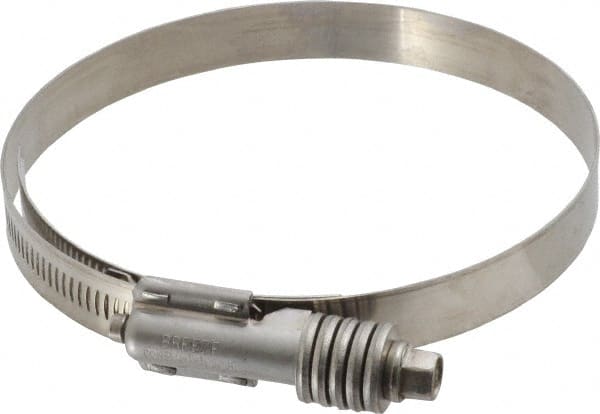 IDEAL TRIDON - Stainless Steel Auto-Adjustable Worm Drive Clamp - 5/8" Wide x 5/8" Thick, 4-1/4" Hose, 4-1/4 to 5-1/8" Diam - Exact Tooling
