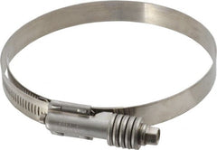 IDEAL TRIDON - Stainless Steel Auto-Adjustable Worm Drive Clamp - 5/8" Wide x 5/8" Thick, 4-1/4" Hose, 4-1/4 to 5-1/8" Diam - Exact Tooling