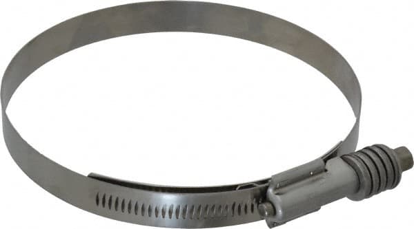 IDEAL TRIDON - Stainless Steel Auto-Adjustable Worm Drive Clamp - 5/8" Wide x 5/8" Thick, 4-3/4" Hose, 4-3/4 to 5-5/8" Diam - Exact Tooling