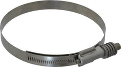 IDEAL TRIDON - Stainless Steel Auto-Adjustable Worm Drive Clamp - 5/8" Wide x 5/8" Thick, 4-3/4" Hose, 4-3/4 to 5-5/8" Diam - Exact Tooling
