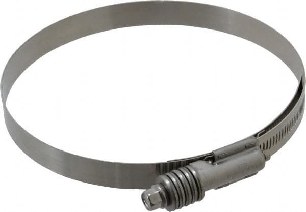 IDEAL TRIDON - Stainless Steel Auto-Adjustable Worm Drive Clamp - 5/8" Wide x 5/8" Thick, 5-1/4" Hose, 5-1/4 to 6-1/8" Diam - Exact Tooling