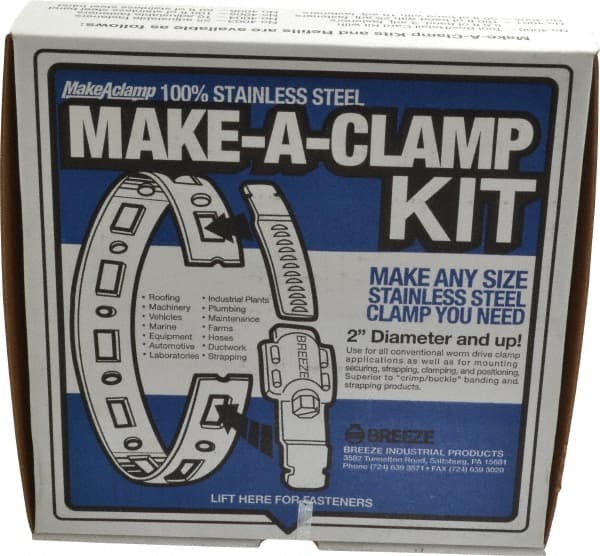 Made in USA - 2" Diam, Hose Clamp Kit - Exact Tooling