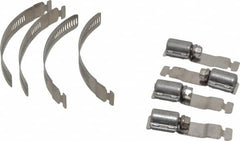 Made in USA - 2" Min Diam, Stainless Steel Worm Drive Clamp - 1/2" Wide, Material Grade 300 SERIES, Series Mak-A-Clamp - Exact Tooling