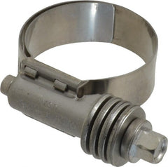 IDEAL TRIDON - Stainless Steel Auto-Adjustable Worm Drive Clamp - 1/2" Wide x 1/2" Thick, 13/16" Hose, 13/16 to 1-1/2" Diam - Exact Tooling