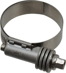 IDEAL TRIDON - Stainless Steel Auto-Adjustable Worm Drive Clamp - 1/2" Wide x 1/2" Thick, 1-1/16" Hose, 1-1/16 to 2" Diam - Exact Tooling