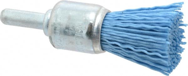 Dico - 3/4" Brush Diam, End Brush - Fine Grade, 1/4" Diam Shank - Exact Tooling