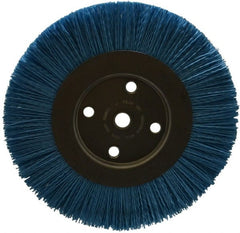 Dico - 8" OD, 5/8" Arbor Hole, Crimped Nylon Wheel Brush - 3/8" Face Width - Exact Tooling
