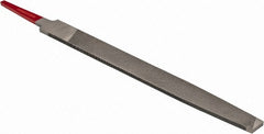 Simonds File - 6" Long, Smooth Cut, Flat American-Pattern File - Double Cut, Tang - Exact Tooling