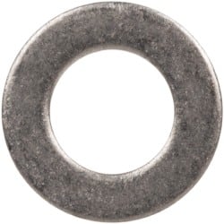 Made in USA - #4L Screw, Grade 300 Stainless Steel Standard Flat Washer - 0.115" ID x 0.209" OD, 0.016" Thick, Passivated Finish, Meets Military Specifications - Exact Tooling