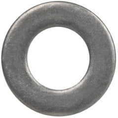 Made in USA - #6L Screw, Grade 300 Stainless Steel Standard Flat Washer - 0.143" ID x 0.267" OD, 0.032" Thick, Passivated Finish, Meets Military Specifications - Exact Tooling