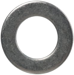 Made in USA - #8L Screw, Grade 300 Stainless Steel Standard Flat Washer - 0.169" ID x 0.304" OD, 0.016" Thick, Passivated Finish, Meets Military Specifications - Exact Tooling