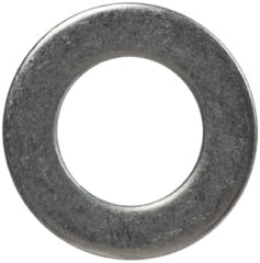 Made in USA - #8L Screw, Grade 300 Stainless Steel Standard Flat Washer - 0.169" ID x 0.304" OD, 0.016" Thick, Passivated Finish, Meets Military Specifications - Exact Tooling