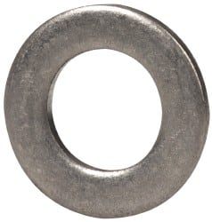Made in USA - #8 Screw, Grade 300 Stainless Steel Standard Flat Washer - 0.169" ID x 0.304" OD, 0.032" Thick, Passivated Finish, Meets Military Specifications - Exact Tooling