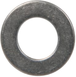 Made in USA - 1/4" Screw, Grade 300 Stainless Steel Standard Flat Washer - 0.255" ID x 0.468" OD, 0.032" Thick, Passivated Finish, Meets Military Specifications - Exact Tooling