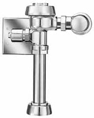 Sloan Valve Co. - 1-1/2" Spud Coupling, 3/4" Pipe, Closet Automatic Flush Valve - Handle Opening, 1.6 Gal per Flush, Metal Cover, Powered by Electrical Line with 24 Volt Step Down Transformer - Exact Tooling
