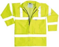 OccuNomix - Size 3XL Cold Weather & High Visibility Jacket - Yellow, Polyester, Zipper, Snaps Closure, 49 to 52" Chest - Exact Tooling