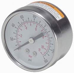 Parker - Stainless Steel FRL Pressure Gauge - Use with PB11/PR10 - Exact Tooling