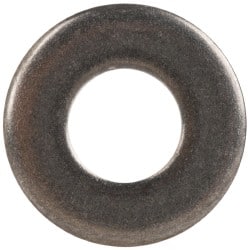 Made in USA - #10 Screw, Grade AN960 Stainless Steel Standard Flat Washer - 0.203" ID x 0.438" OD, 0.063" Thick, Passivated Finish, Meets Military Specifications - Exact Tooling