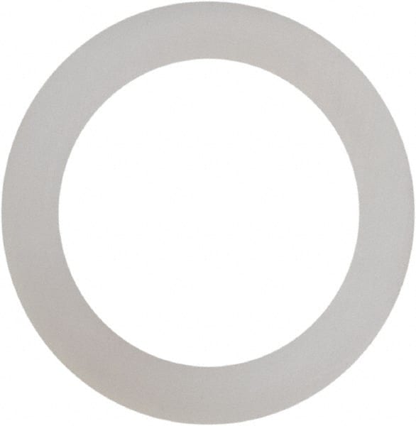 Made in USA - #12 Screw, Grade 6/6 Nylon Standard Flat Washer - 1/4" ID x 3/8" OD, 0.015" Thick, Plain Finish - Exact Tooling