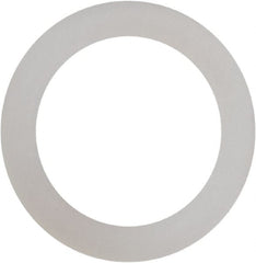 Made in USA - #12 Screw, Grade 6/6 Nylon Standard Flat Washer - 1/4" ID x 3/8" OD, 0.015" Thick, Plain Finish - Exact Tooling