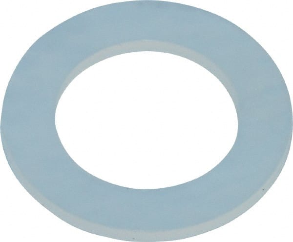 Made in USA - 1/4" Screw, Grade 6/6 Nylon Standard Flat Washer - 0.313" ID x 1/2" OD, 0.031" Thick, Plain Finish - Exact Tooling