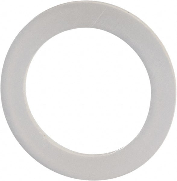 Made in USA - 3/8" Screw, Grade 6/6 Nylon Standard Flat Washer - 7/16" ID x 5/8" OD, 0.031" Thick, Plain Finish - Exact Tooling