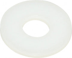 Made in USA - 1/4" Screw, Grade 6/6 Nylon Standard Flat Washer - 0.26" ID x 0.687" OD, 0.062" Thick, Plain Finish - Exact Tooling