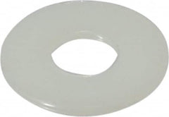 Made in USA - 3/8" Screw, Grade 6/6 Nylon Standard Flat Washer - 0.406" ID x 1" OD, 0.062" Thick, Plain Finish - Exact Tooling