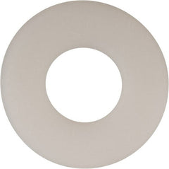 Made in USA - 9/16" Screw, Grade 6/6 Nylon Standard Flat Washer - 0.594" ID x 1.469" OD, 0.1" Thick, Plain Finish - Exact Tooling